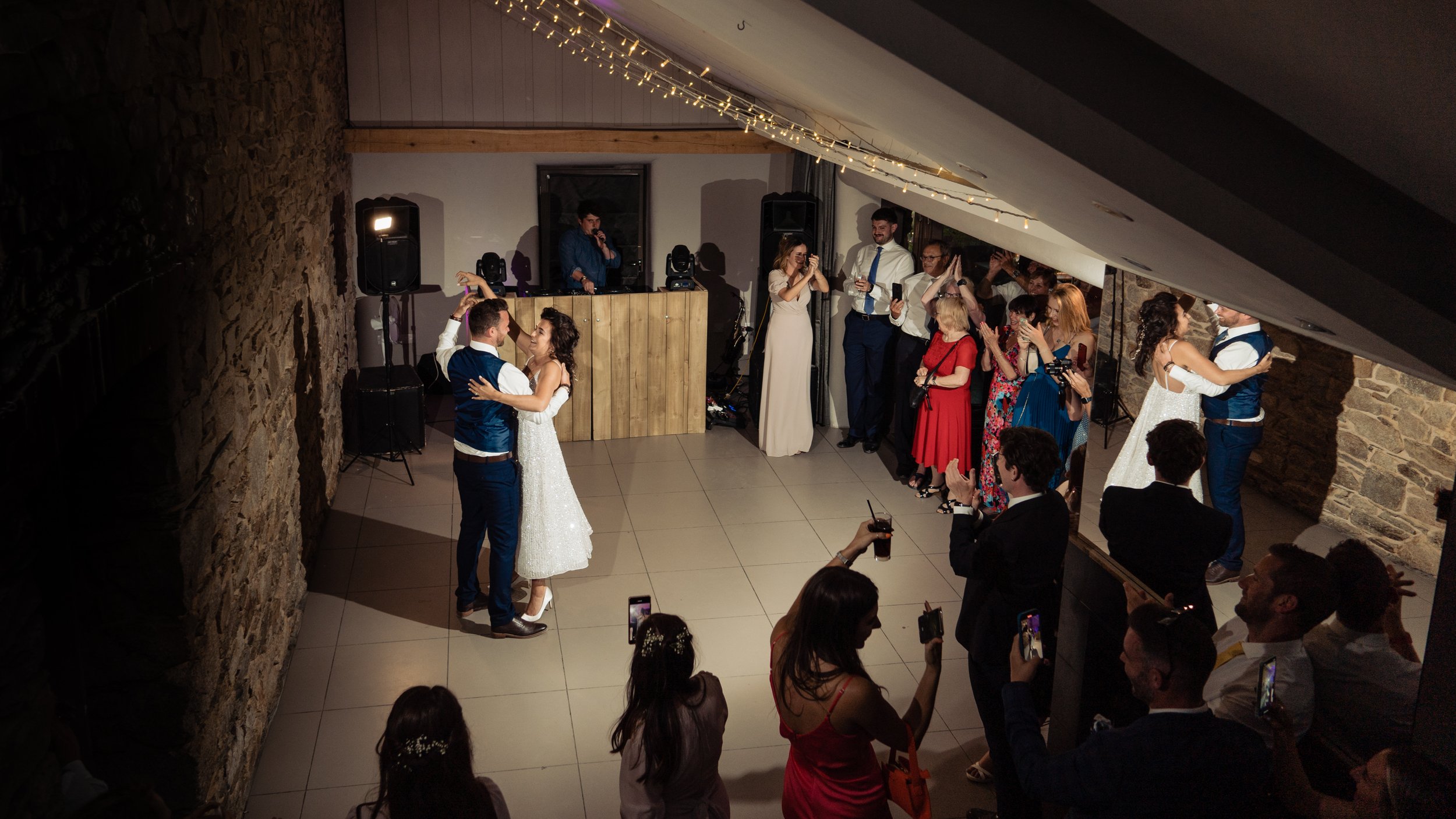 Trevenna barns wedding in cornwall first dance